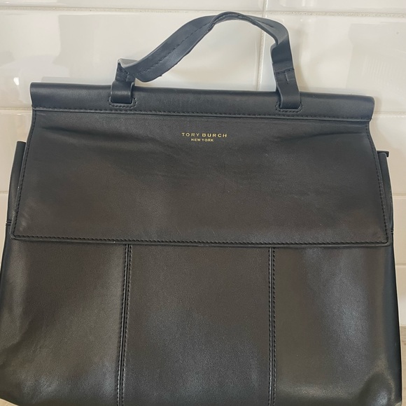 Tory Burch T-Block Leather Satchel - Picture 5 of 8